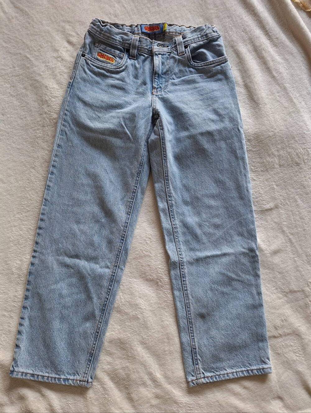 Empyre Kids Colby Loose Fit Baggy Skate Jeans Light Wash Size 25 Youth L